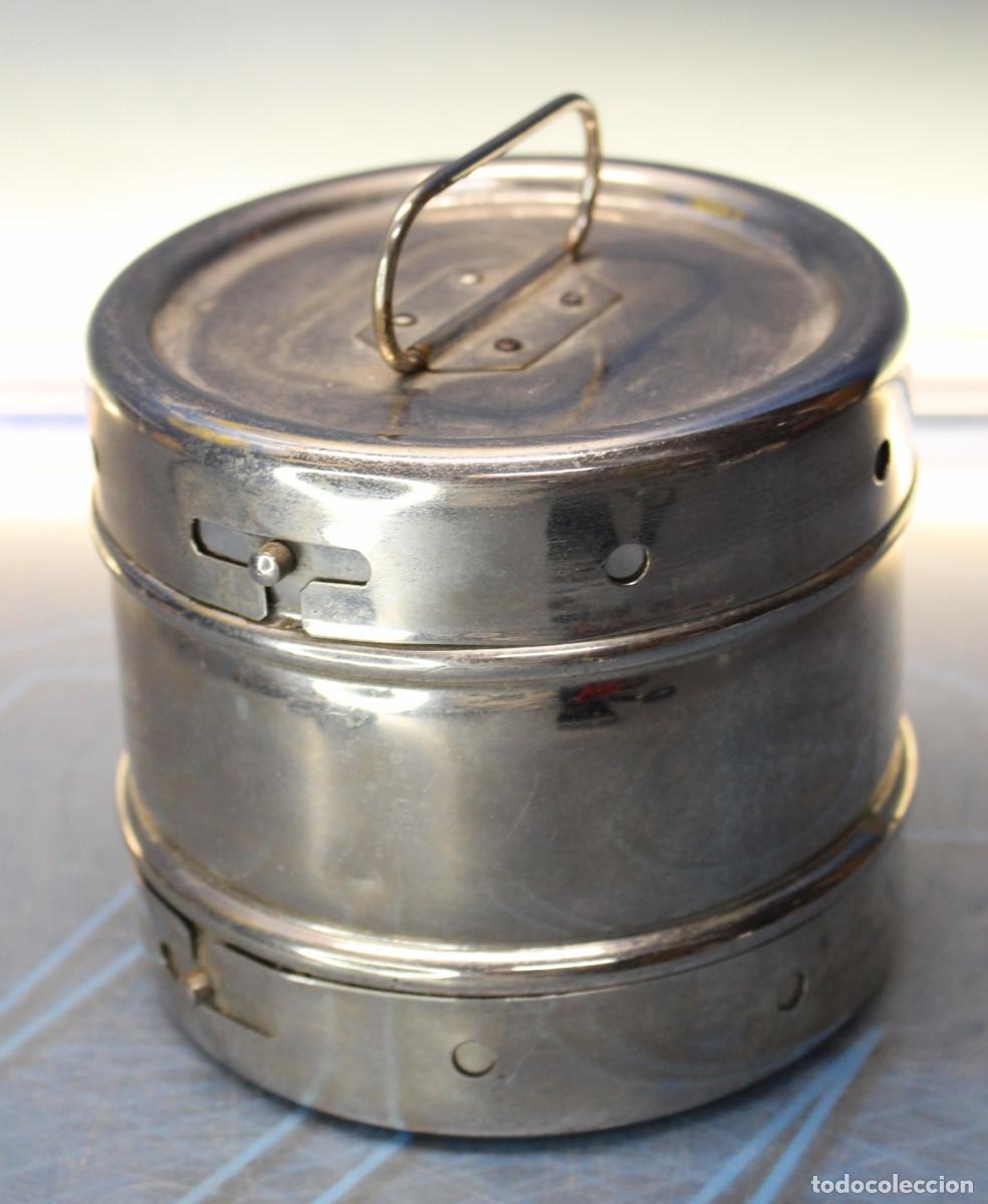 Antig&uuml;edades: &ldquo;Bombo&rdquo;: Esterilizador m&eacute;dico vintage, autoclave port&aacute;til o tambor de esterilizaci&oacute;n.