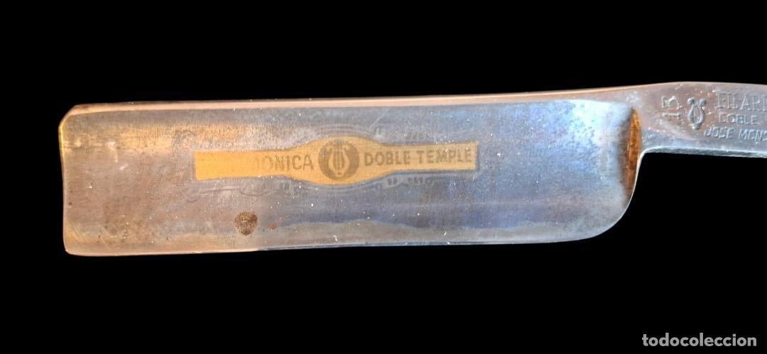 Antiquit&eacute;s: (NA-260702)NAVAJA DE AFEITAR DOBLE TEMBLE 13 JOSE MONSERRAT POU