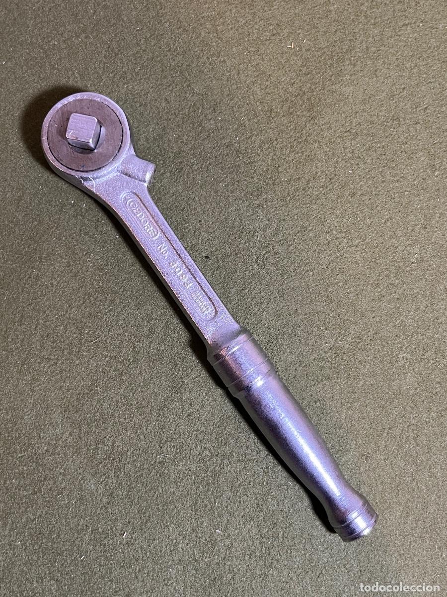 Antiguidades: Llave de carraca reversible Gedore No. 3093 3/8&rdquo; Vanadium Germany trinquete profesional herramienta