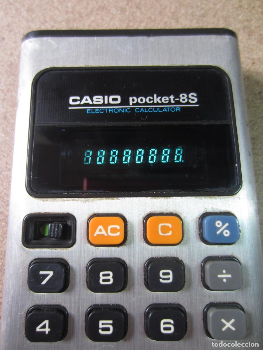 Antig&uuml;edades: Calculadora Casio Pocket 8S VFD - Foto 2