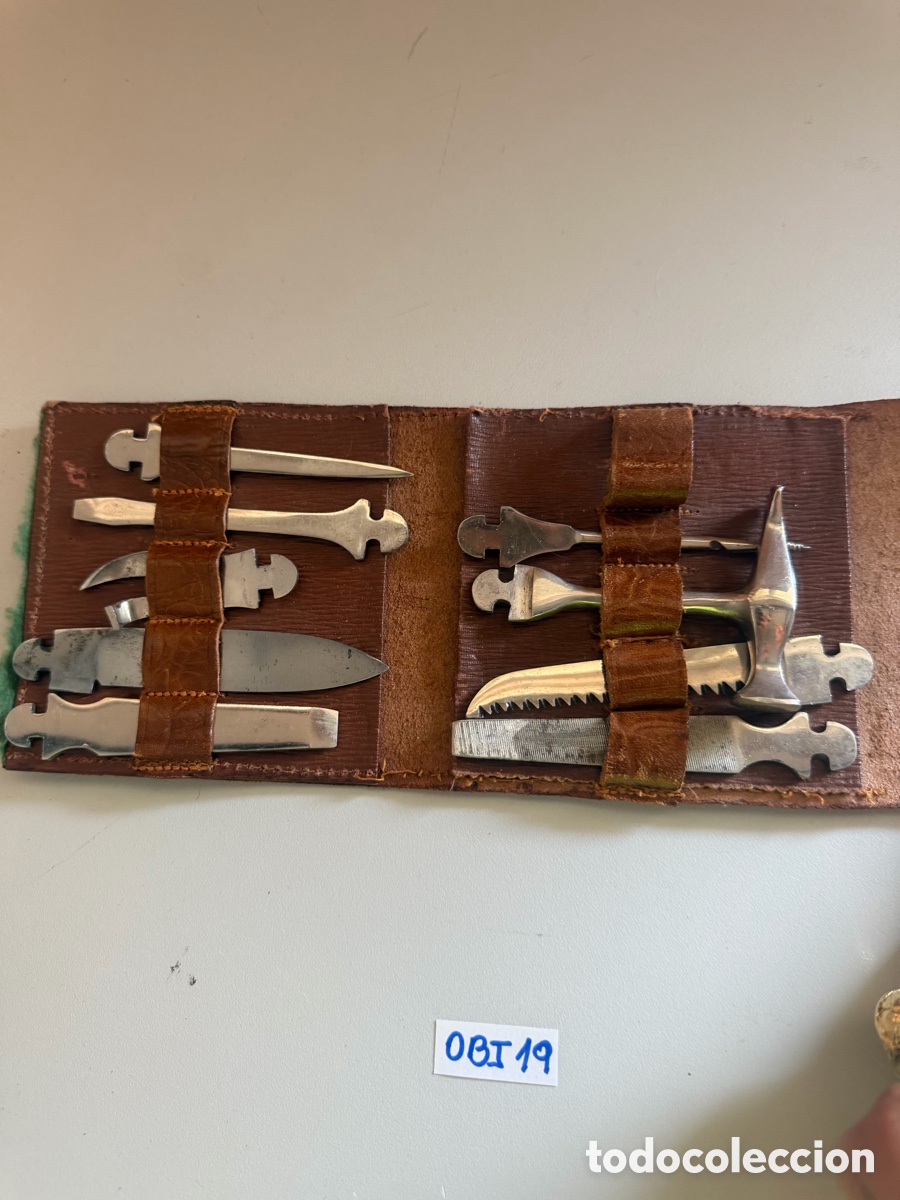 Antiguidades: Curioso Estuche de Herramientas Antiguo . Alemania ca. 1920.