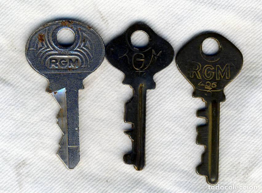 Antig&uuml;edades: TRES LLAVECITAS RGM.-