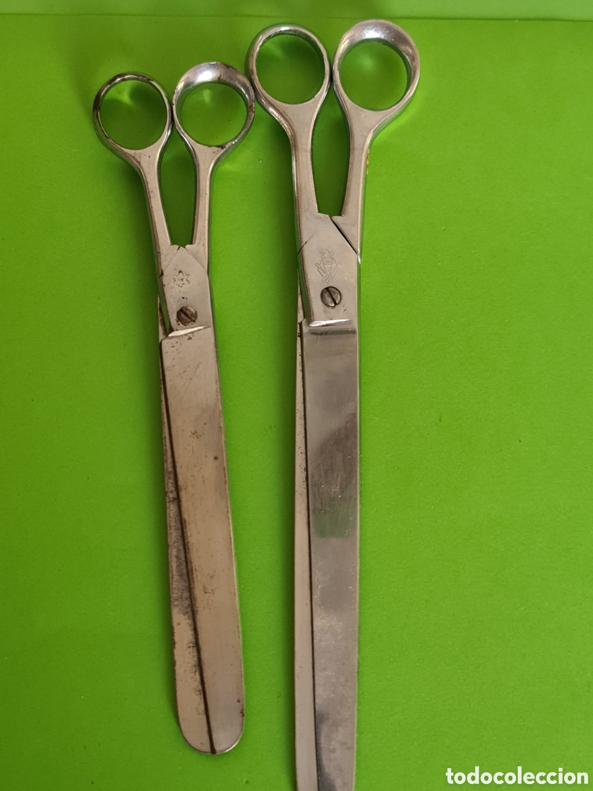 Antig&uuml;edades: Dos tijeras de Sastre / Marca Chrome