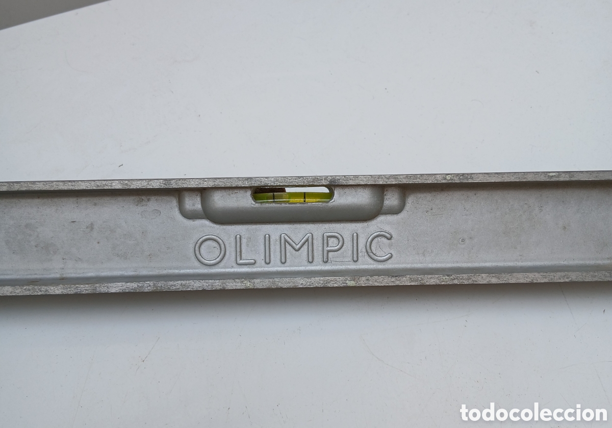 Antig&uuml;edades: Nivell de aluminis Olimpic, 35cm. - Foto 2