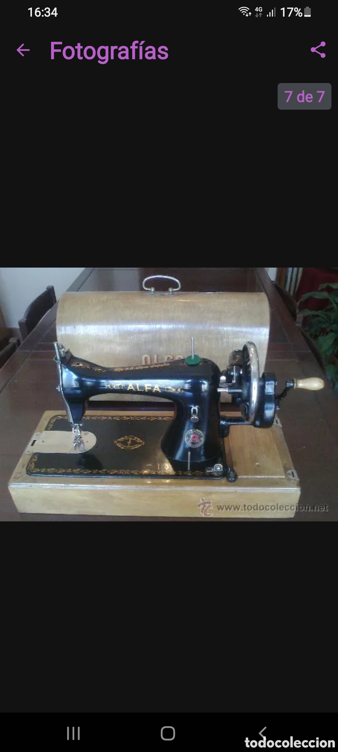 Antig&uuml;edades: Maquina de coser ALFA (portatil)