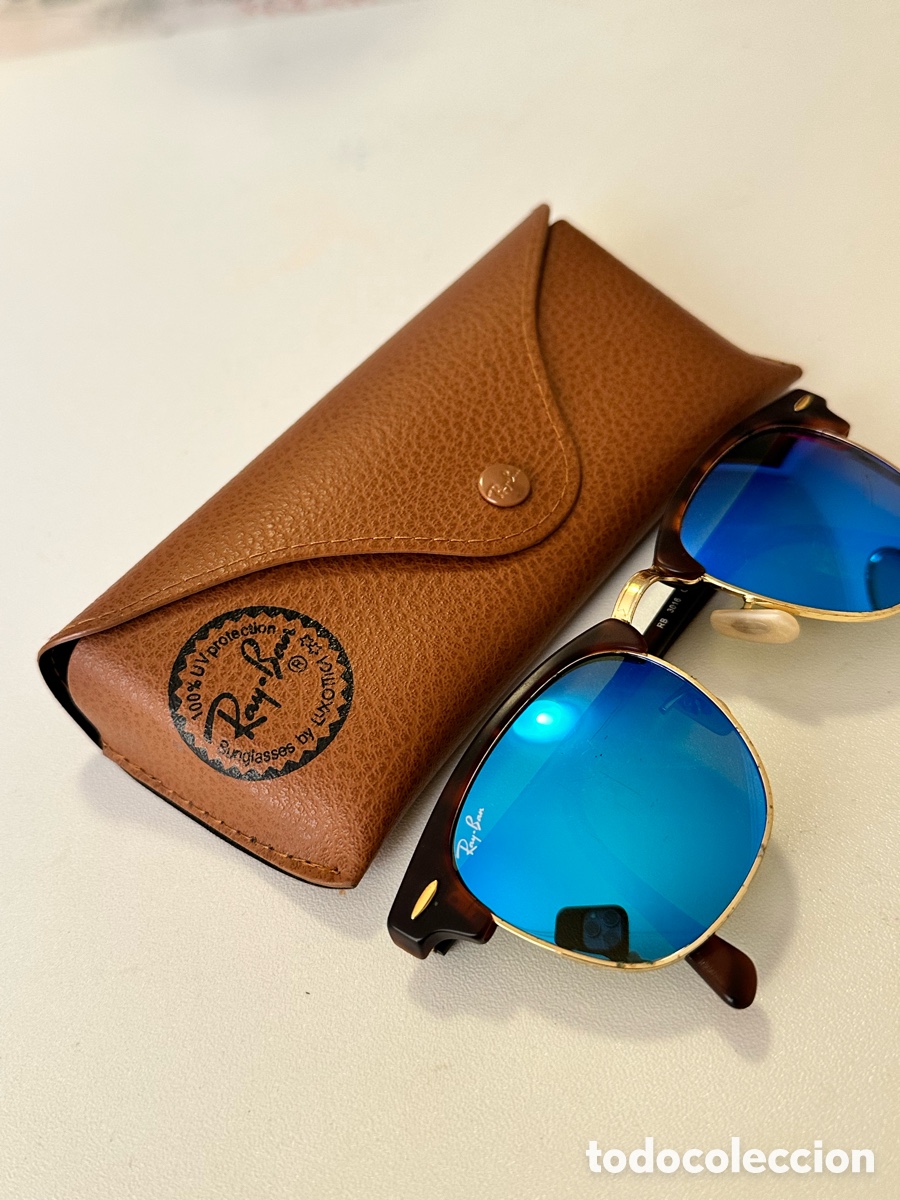 Oggetti Antichi: Antiguas Gafas RAY-BAN CLUBMASTER 51-21 Original