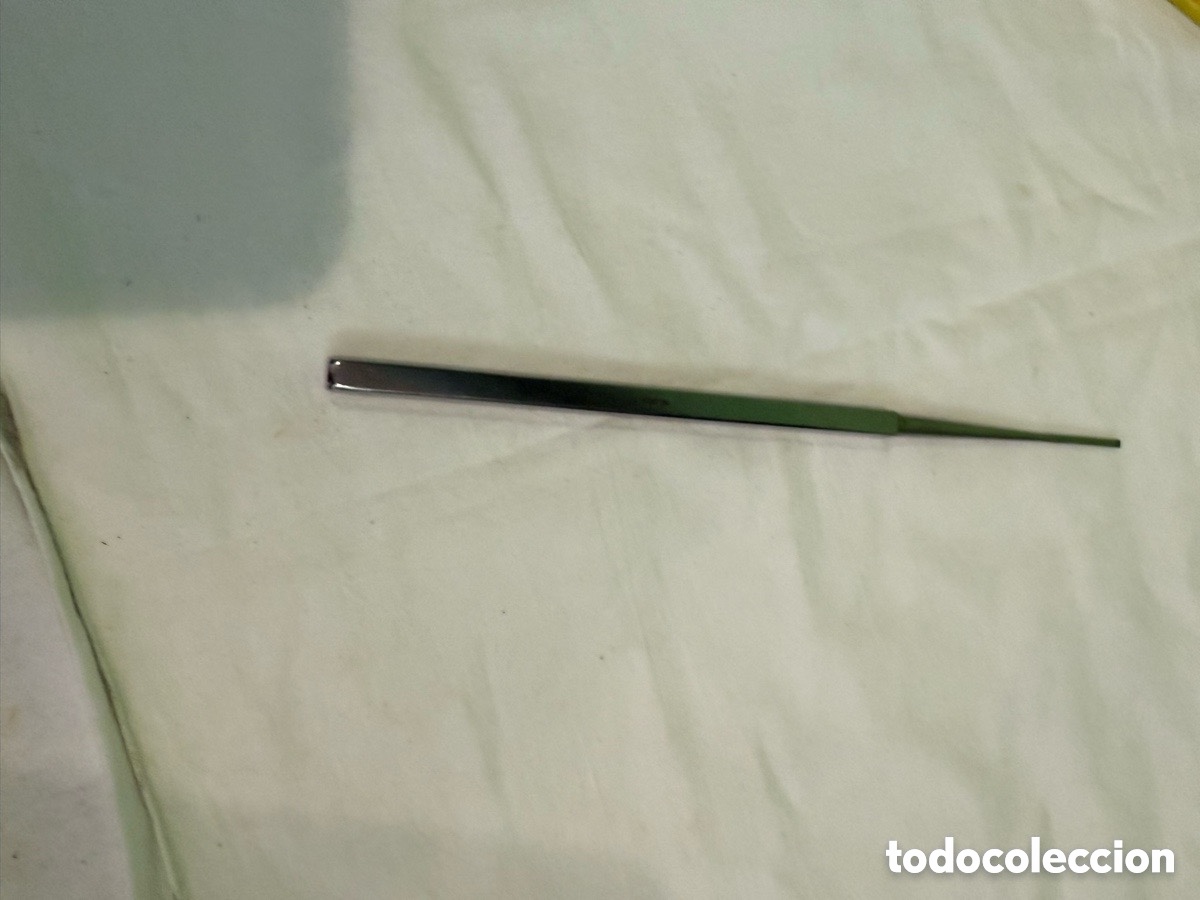 Antiquit&eacute;s: Instrumental m&eacute;dico quir&uacute;rgico antiguo profesional acero inoxidable marcado ALPO 20 cm