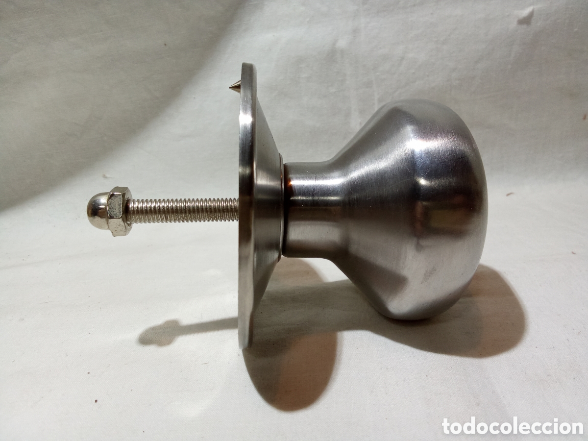 Antig&uuml;edades: POMO DE ALUMINIO PARA PUERTA - Foto 2
