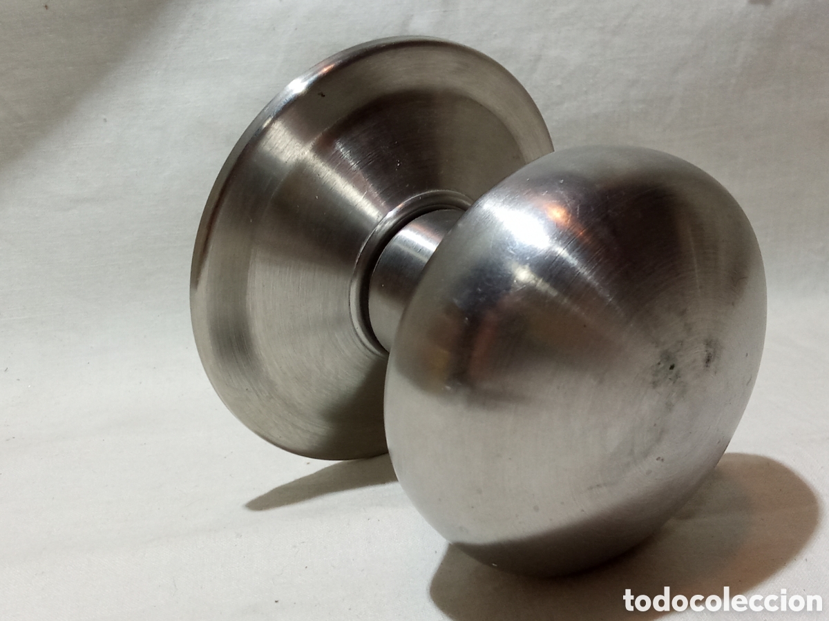 Antig&uuml;edades: POMO DE ALUMINIO PARA PUERTA - Foto 1
