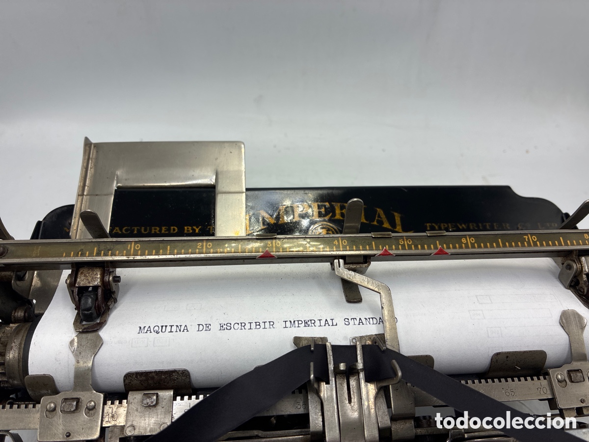 Antig&uuml;edades: M&aacute;quina de Escribir Imperial Standard. - Foto 3