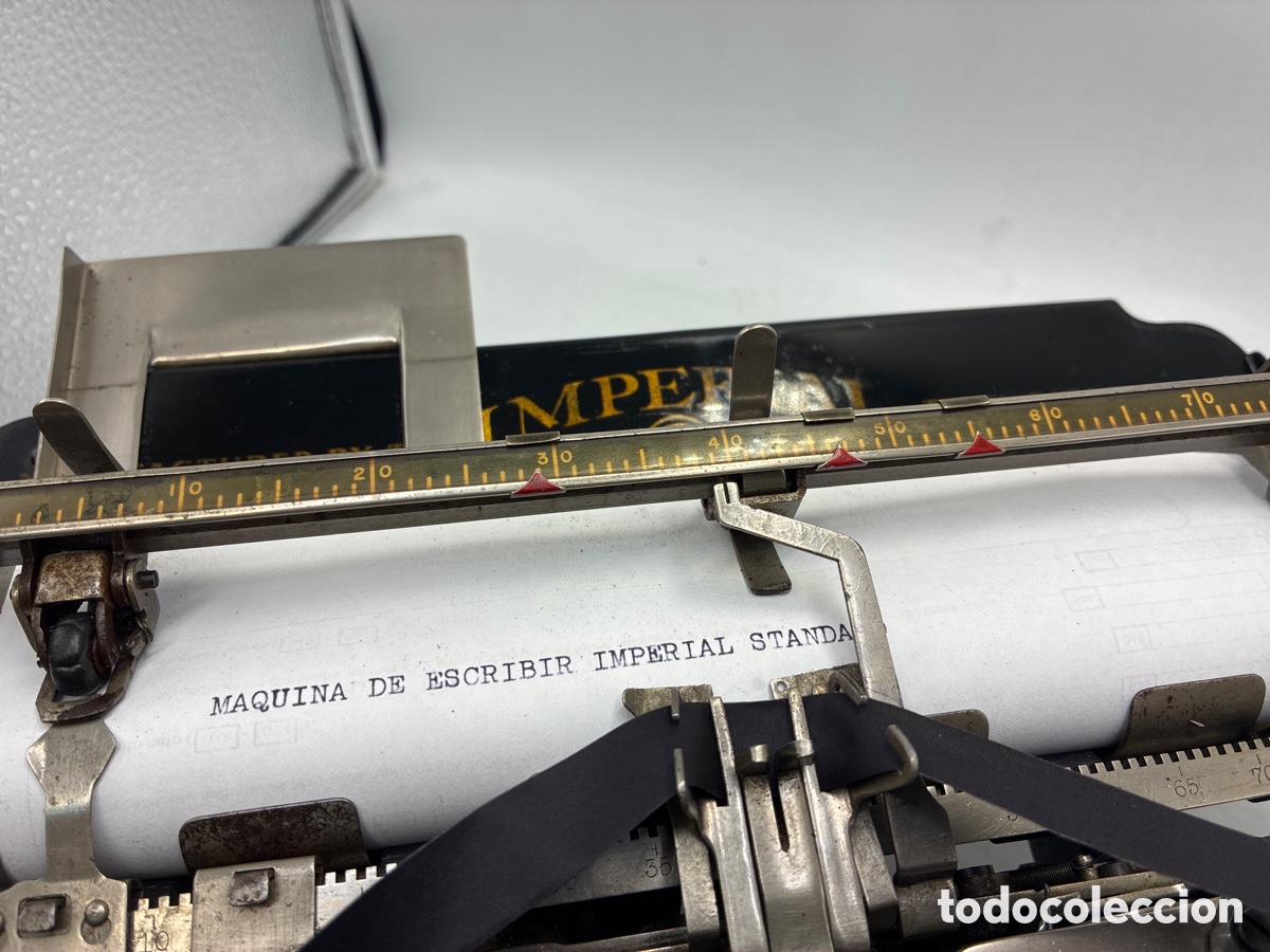 Antig&uuml;edades: M&aacute;quina de Escribir Imperial Standard. - Foto 6