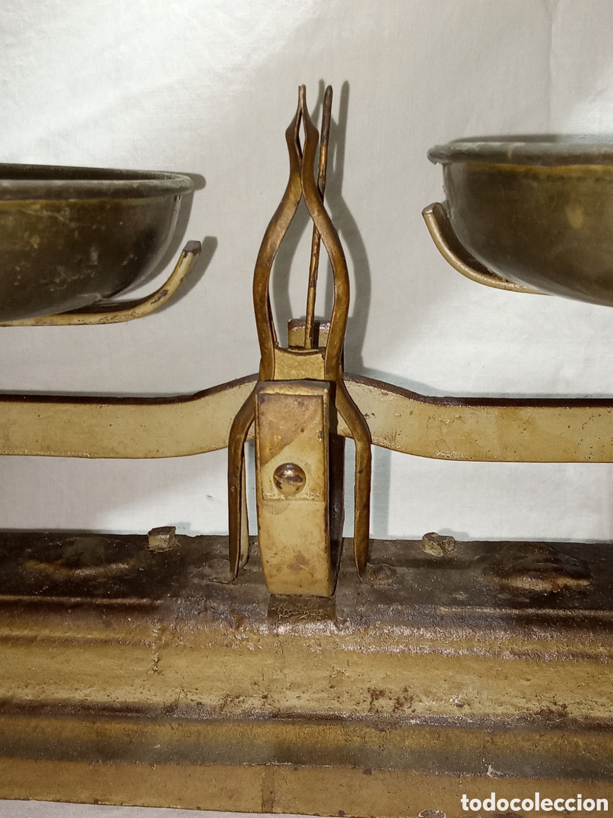 Antig&uuml;edades: ANTIGUA BALANZA DE BRONCE - Foto 3