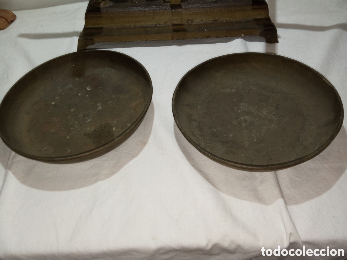 Antig&uuml;edades: ANTIGUA BALANZA DE BRONCE - Foto 4