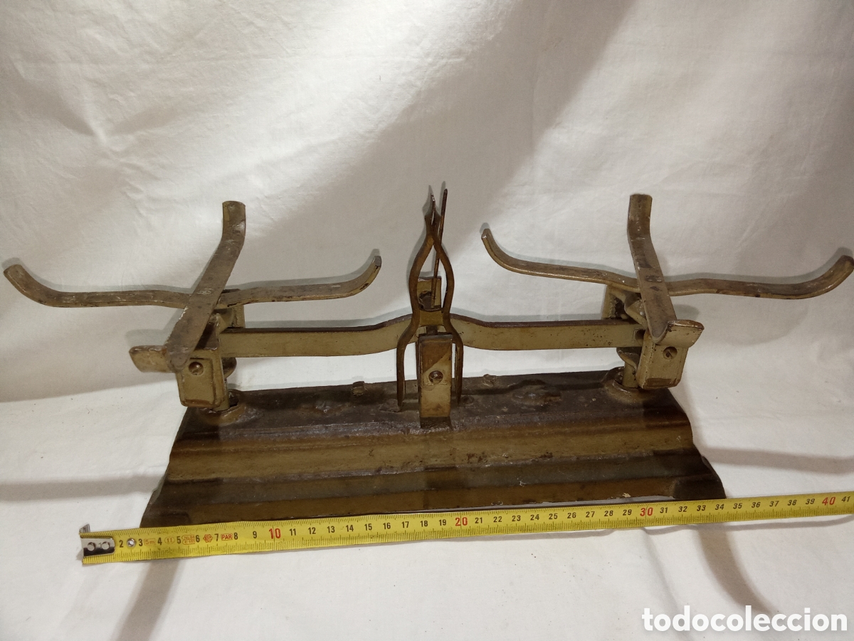 Antig&uuml;edades: ANTIGUA BALANZA DE BRONCE - Foto 5
