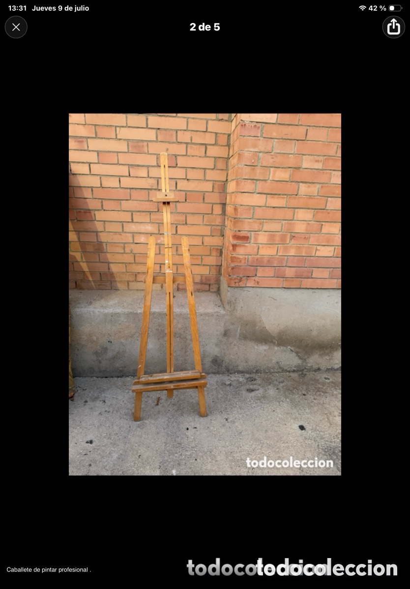 Antig&uuml;edades: Caballete de pintar profesional - Foto 2