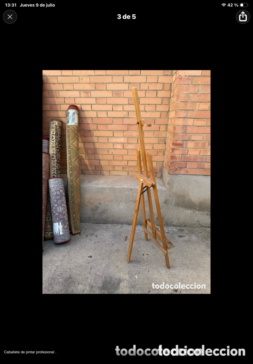 Antig&uuml;edades: Caballete de pintar profesional - Foto 3