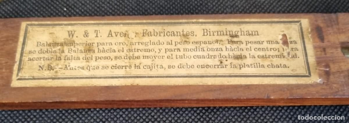 Antig&uuml;edades: ANTIGUA BALANZA DE BOLSILLO PARA ONZAS DE ORO - Foto 9