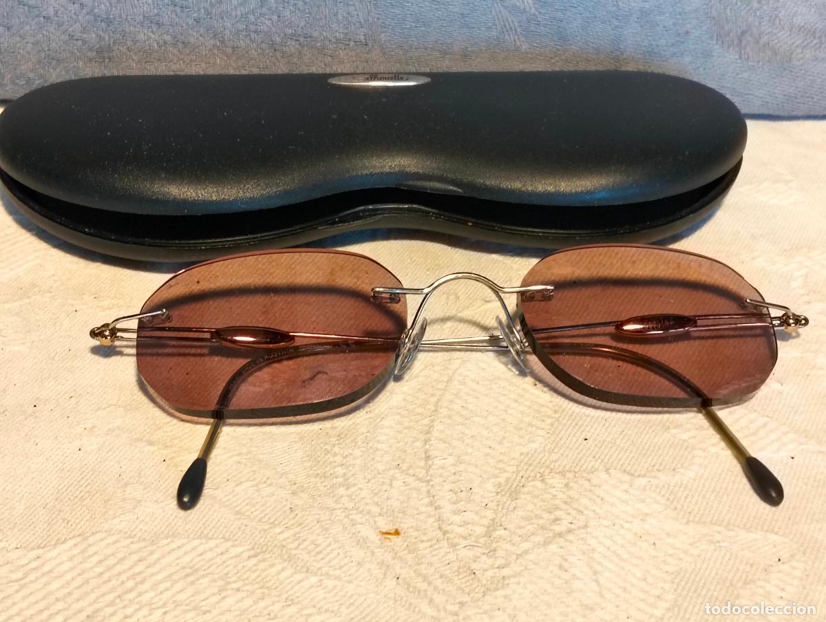 Antiquit&auml;ten: Gafas de sol antiguas vintage a&ntilde;os 80-90 con funda rota met&aacute;licas