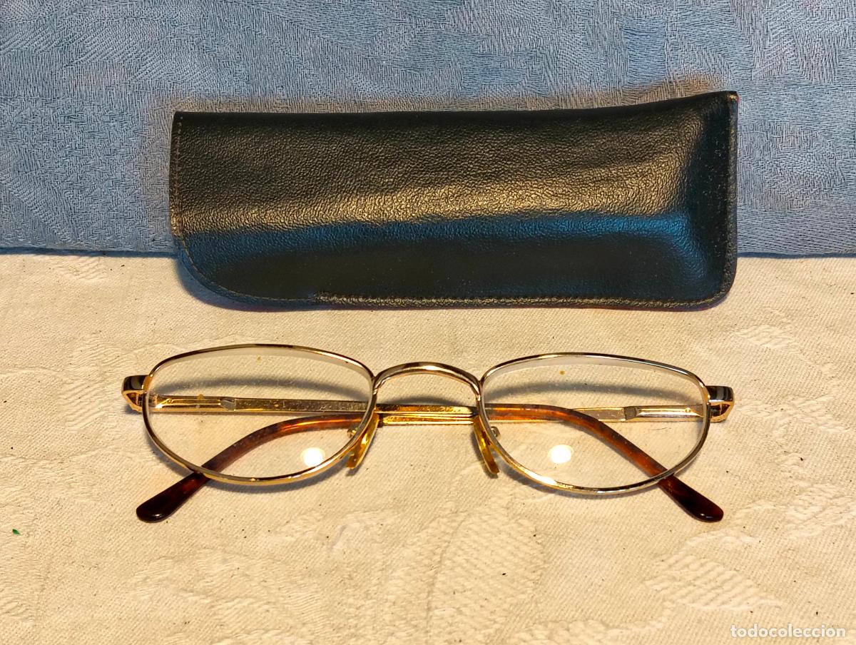 Antiquit&auml;ten: Gafas de ver antiguas vintage a&ntilde;os 70-80-90 con funda met&aacute;licas plateadas