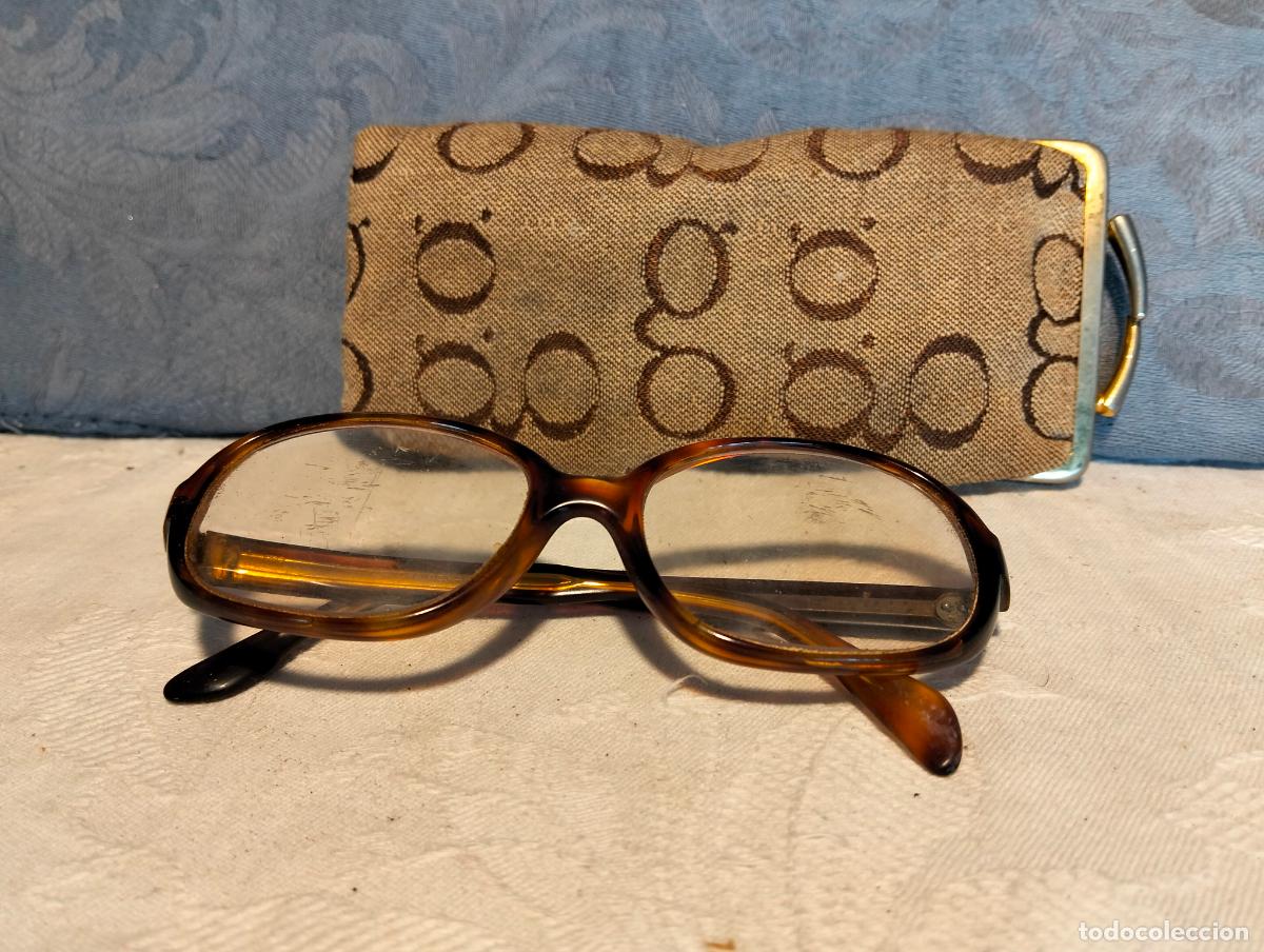 Antiquit&auml;ten: Gafas de ver antiguas vintage a&ntilde;os 70-80-90 marrones de pasta