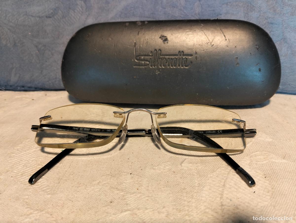 Antiquit&auml;ten: Gafas de ver antiguas vintage a&ntilde;os 70-80-90 con funda silhouette sin marco