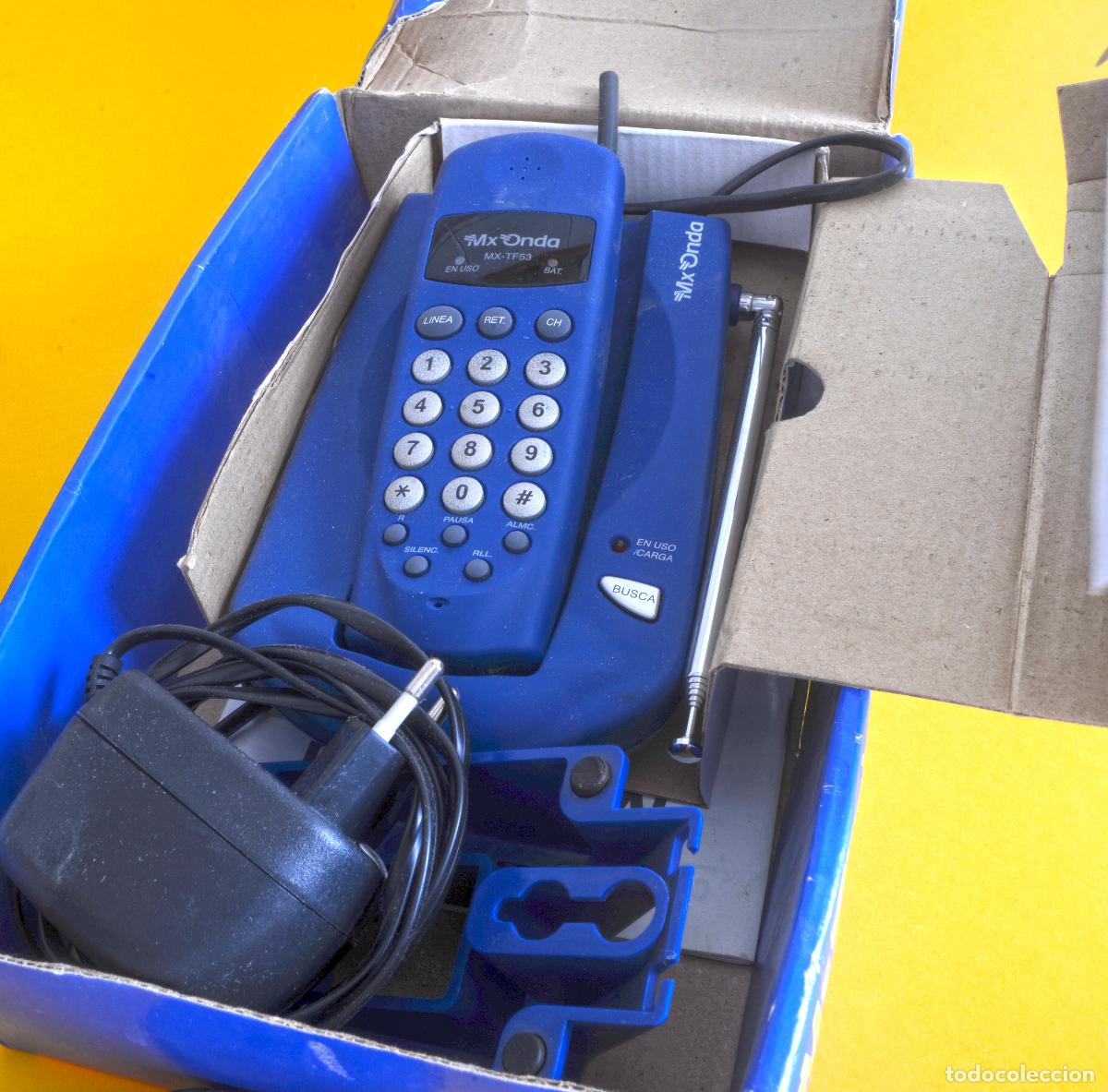 Tel&eacute;fonos: Tel&eacute;fono inal&aacute;mbrico vintage Mx Onda, MX-TF53, sin usar
