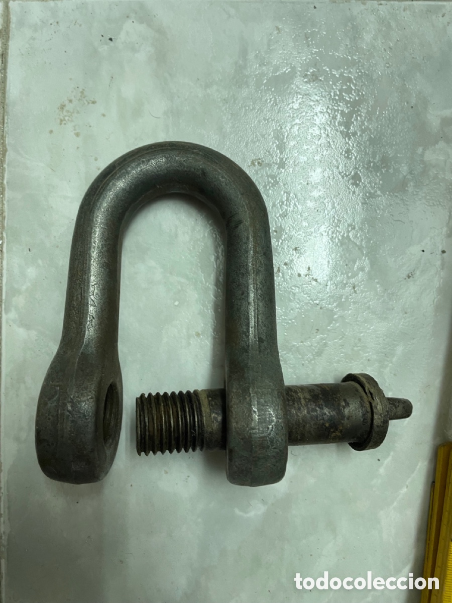 Antig&uuml;edades: Grillete para gr&uacute;a antiguo - Foto 2