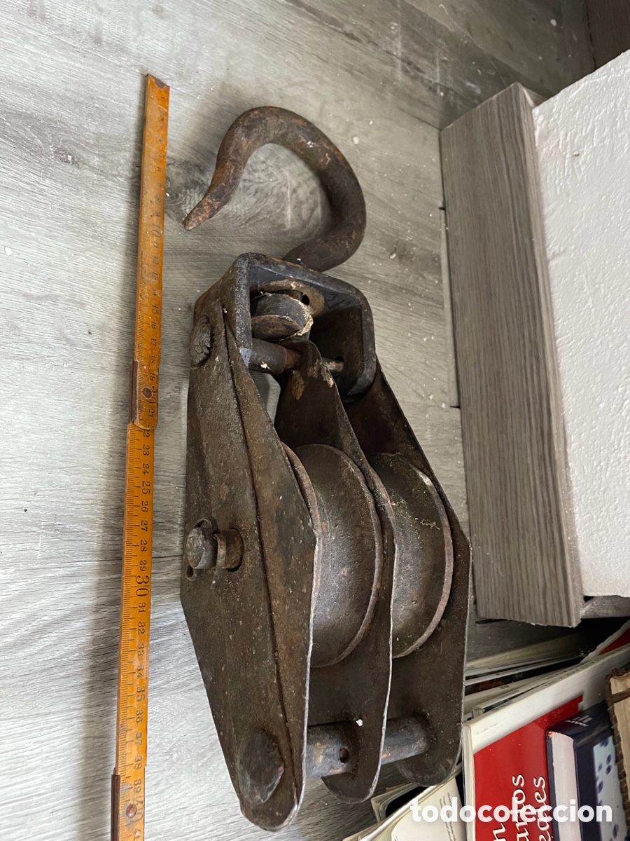 Antig&uuml;edades: Polea grande antigua - Foto 2