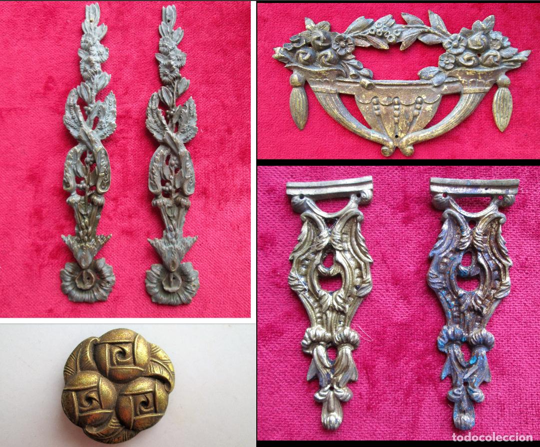 Antiquit&auml;ten: LOTE DE EMBELLECEDORES - EMBELLECEDORES DE BRONCE PARA RESTAURAR MUEBLES ANTIGUOS