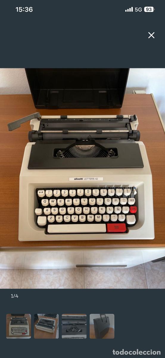 Antig&uuml;edades: M&aacute;quina de escrivir Olivetti Lettera 42 - Foto 5