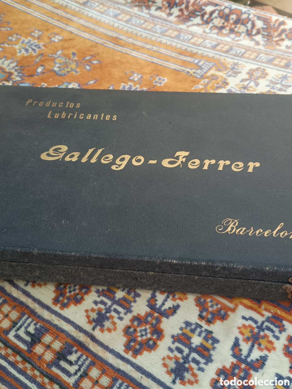 Antig&uuml;edades: Caja lubricante Gallego - Ferrer - Foto 2