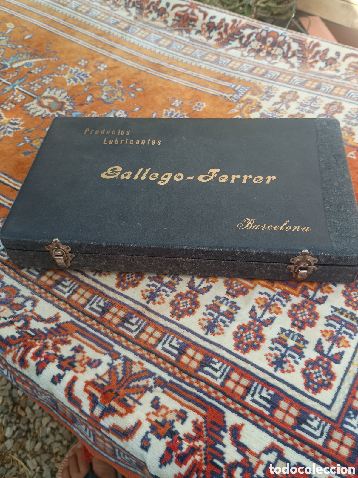 Antig&uuml;edades: Caja lubricante Gallego - Ferrer