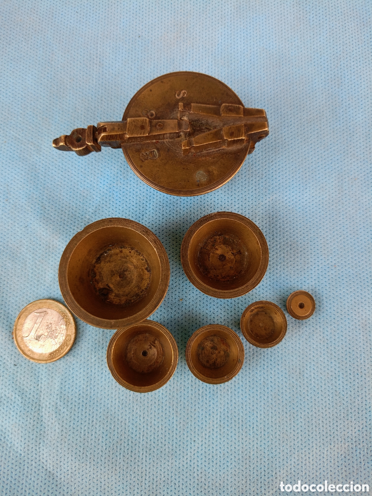 Antig&uuml;edades: ANTIGUO PONDERAL DE VASOS ANIDADOS - Foto 3
