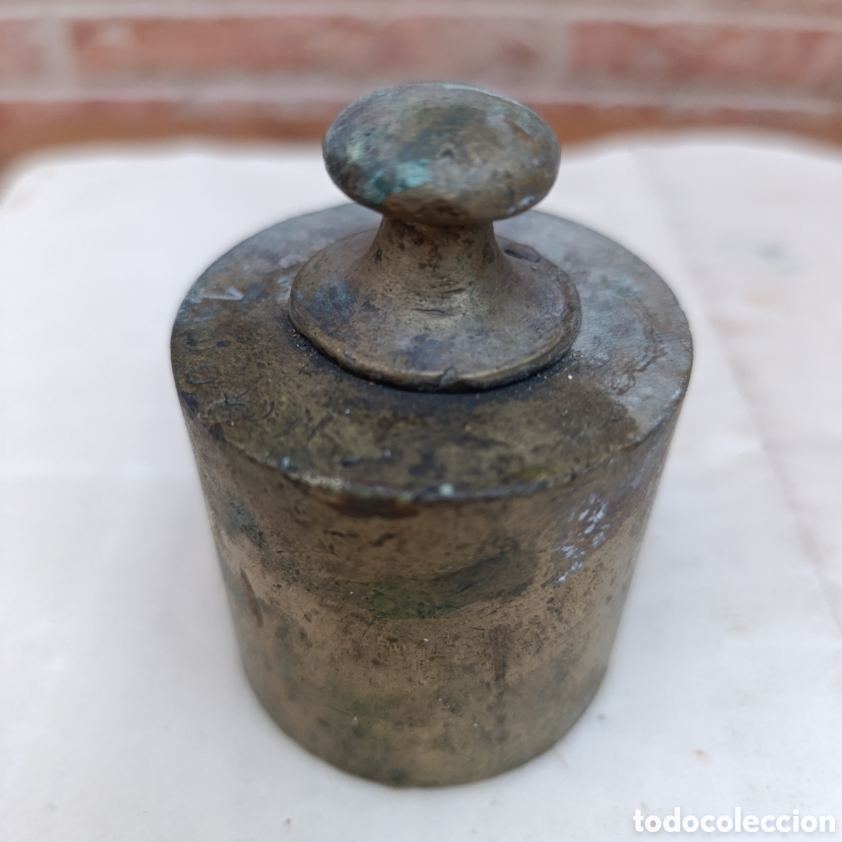 Antig&uuml;edades: Pesa ponderal antigua 1 kilo