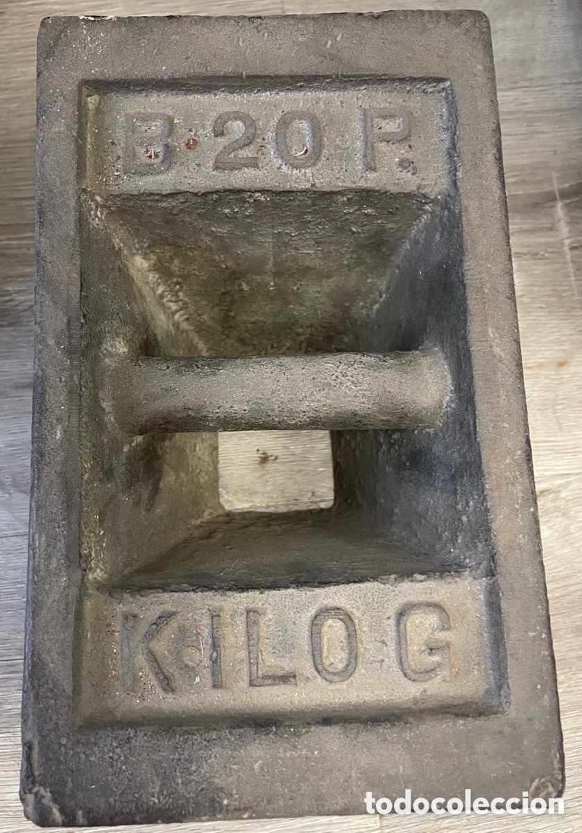 Antig&uuml;edades: Pesa de 20 kg de hierro