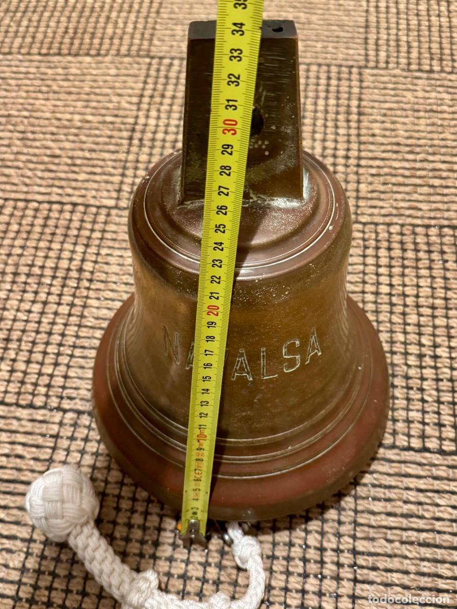 Antig&uuml;edades: CAMPANA DE BARCO - NAVALSA , BRONCE 10,5 KILOS .! - Foto 16