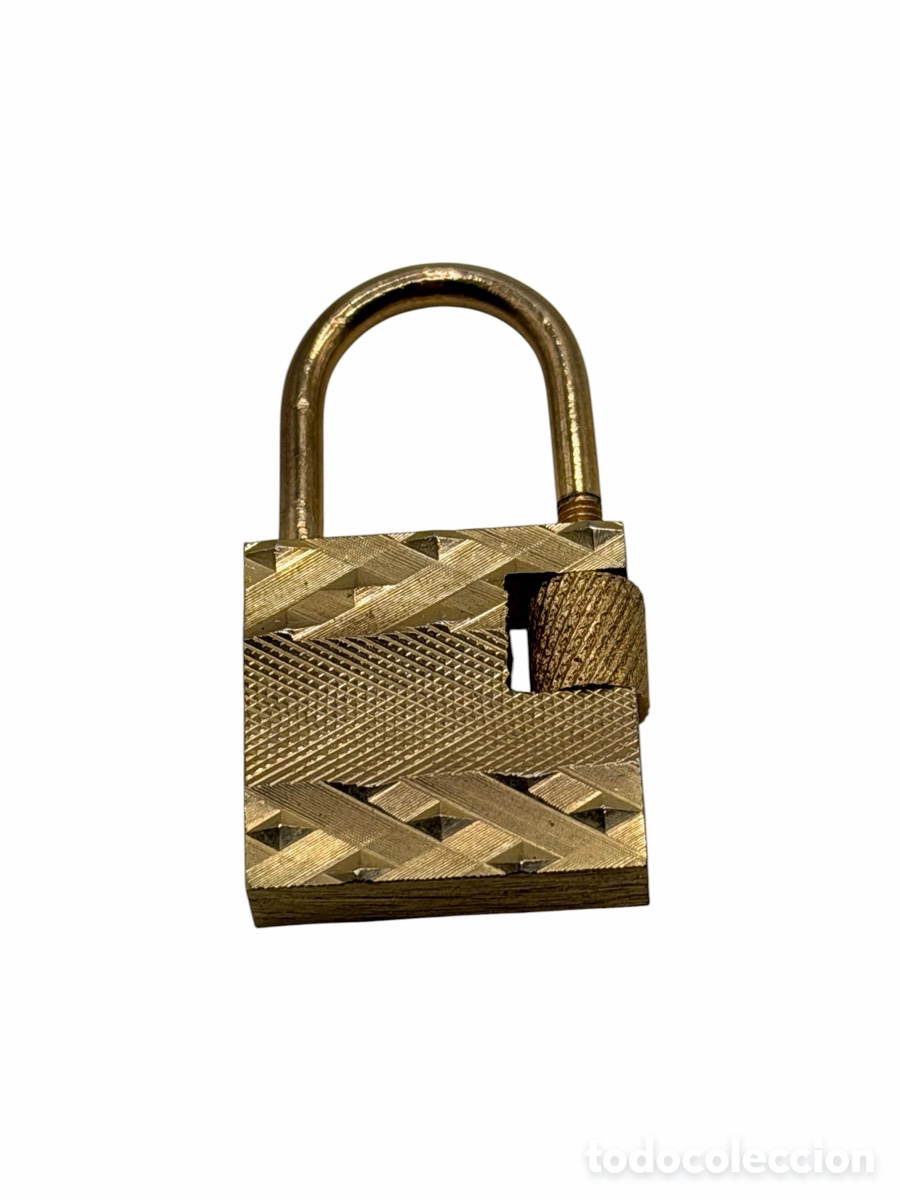 Antiguidades: Candado Vintage Dorado