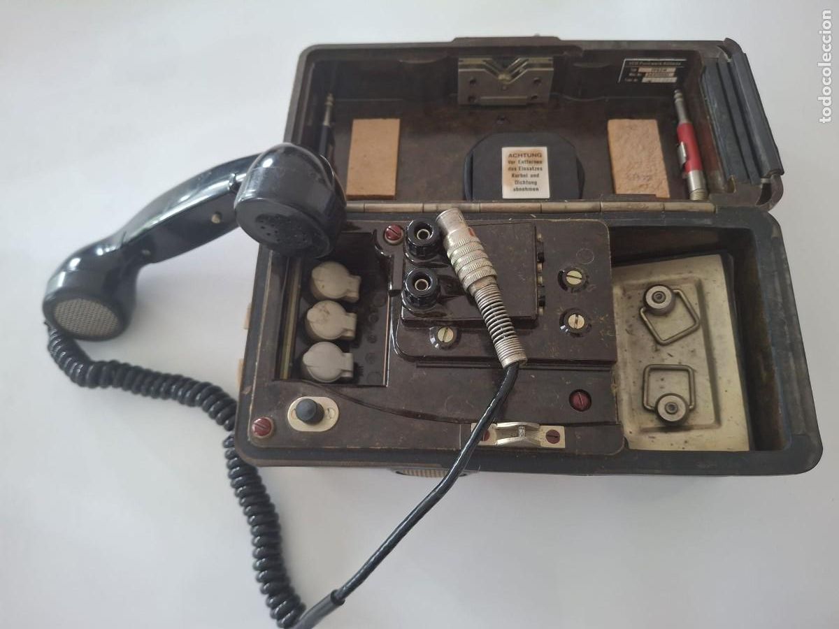 Antiquit&eacute;s: TEL&Eacute;FONO DE CAMPA&Ntilde;A ALEM&Aacute;N ORIENTAL FF63M - ORIGINAL - GUERRA FR&Iacute;A