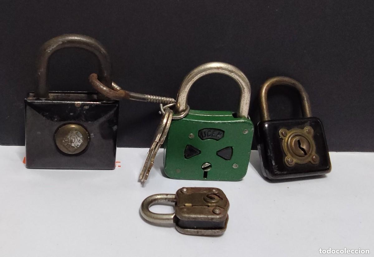 Antiguidades: Conjunto de candados de colecci&oacute;n. UCEM, RGM Espa&ntilde;a