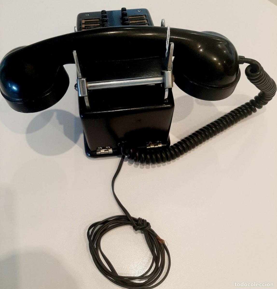 Tel&eacute;fonos: Antiguo telefono y auriculares, circa 1900. - Foto 7