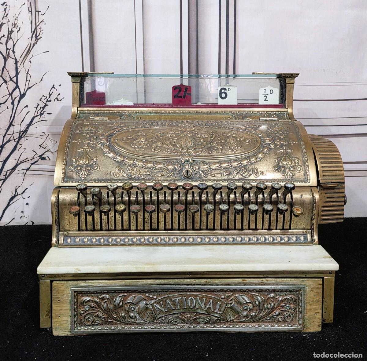 Antig&uuml;edades: Caja registradora National Cash Register antigua
