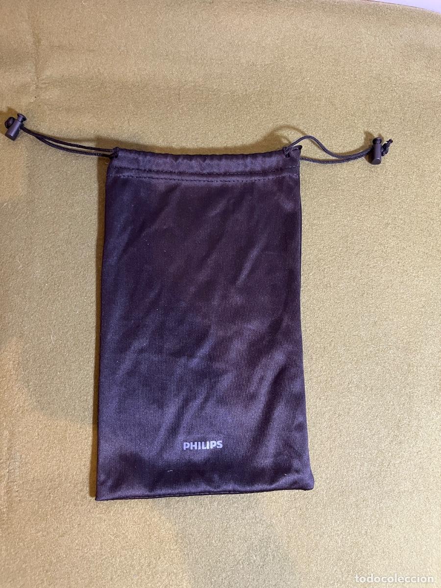 Antiquit&auml;ten: Bolsa de tela Philips con cierre de cord&oacute;n funda original para m&aacute;quina de afeitar el&eacute;ctrica neceser