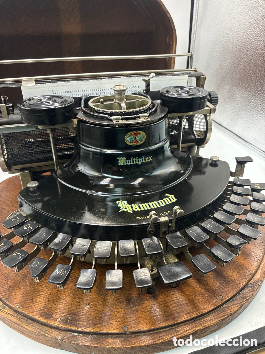 Antig&uuml;edades: M&aacute;quina de escribir Hammond M&uacute;ltiplex Circular. - Foto 3