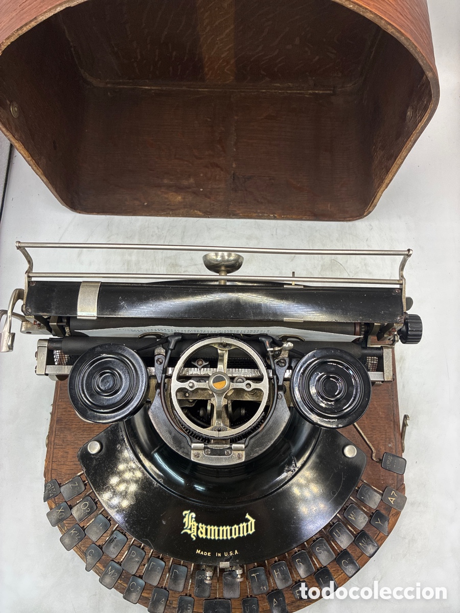 Antig&uuml;edades: M&aacute;quina de escribir Hammond M&uacute;ltiplex Circular. - Foto 12