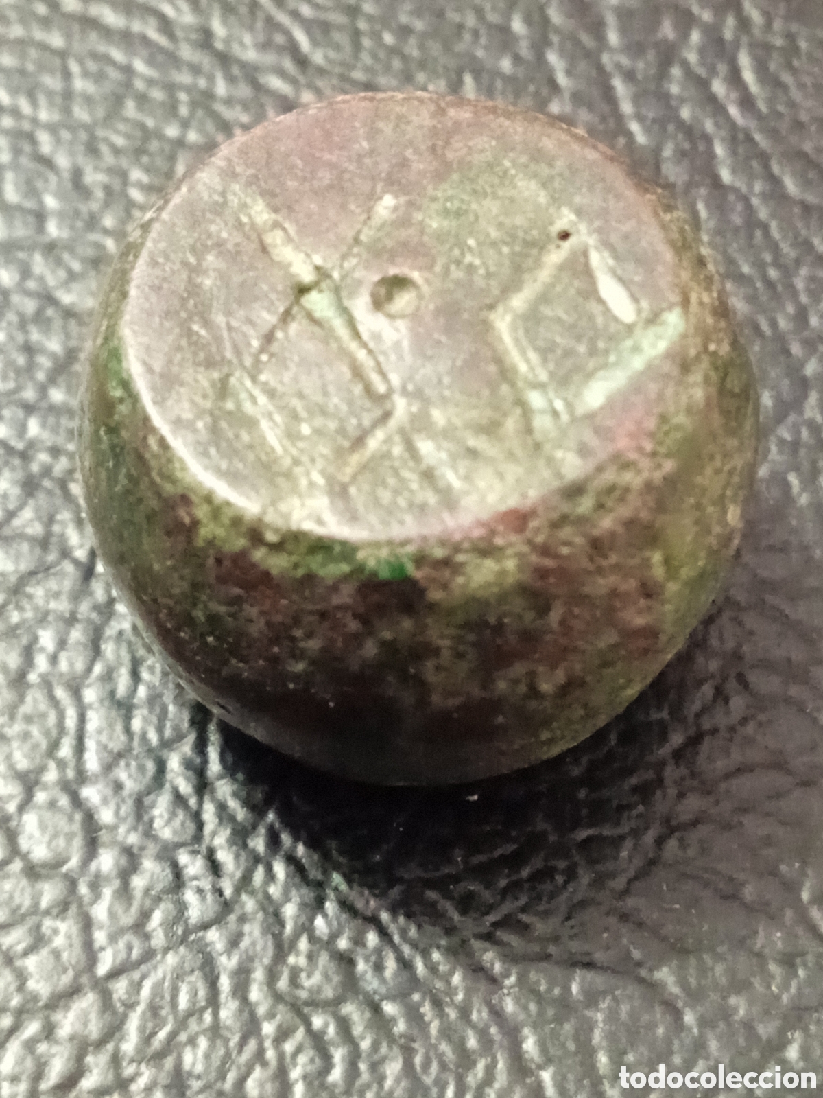 Antig&uuml;edades: Exagia o ponderal bizantino en bronce Valor: Uncia 27'86 gramos ex-subasta &Aacute;ureo Calic&oacute; Barcelona