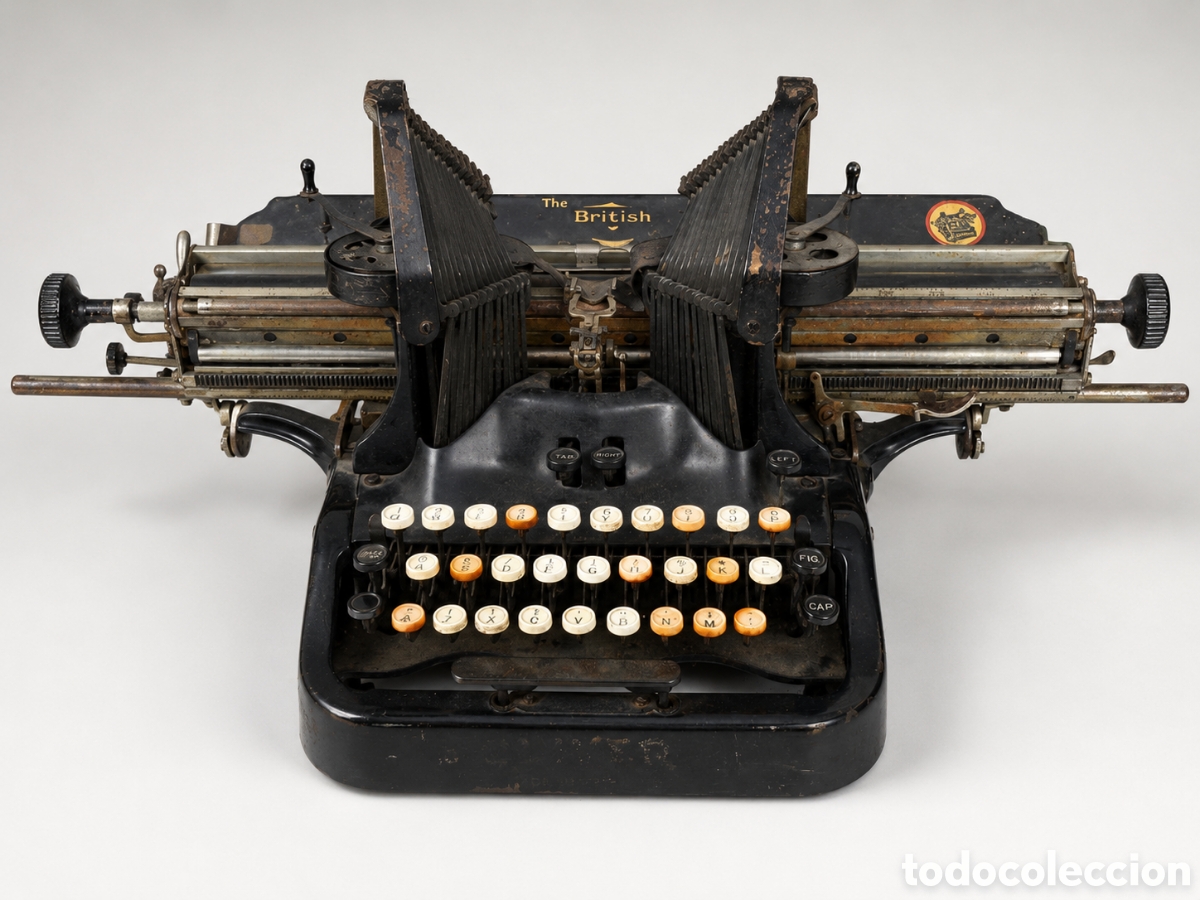 Antig&uuml;edades: Antigua m&aacute;quina de escribir The British Oliver &ndash; Rara