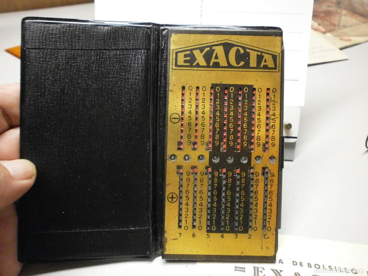 Antig&uuml;edades: antigua calculadora exacta completa con manual funciona - Foto 2