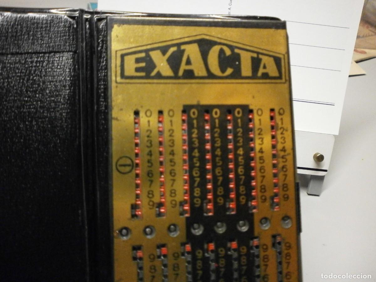 Antig&uuml;edades: antigua calculadora exacta completa con manual funciona - Foto 4