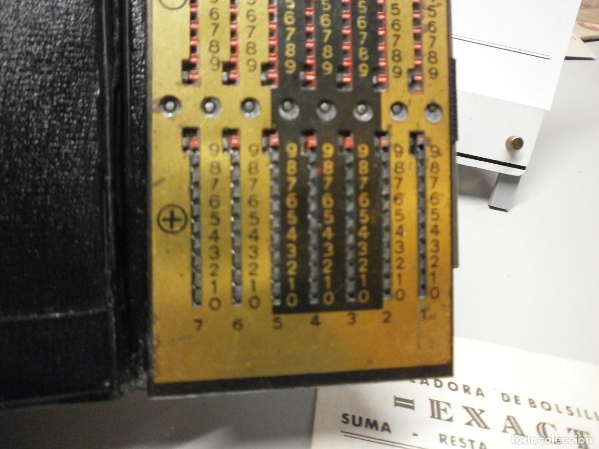 Antig&uuml;edades: antigua calculadora exacta completa con manual funciona - Foto 5