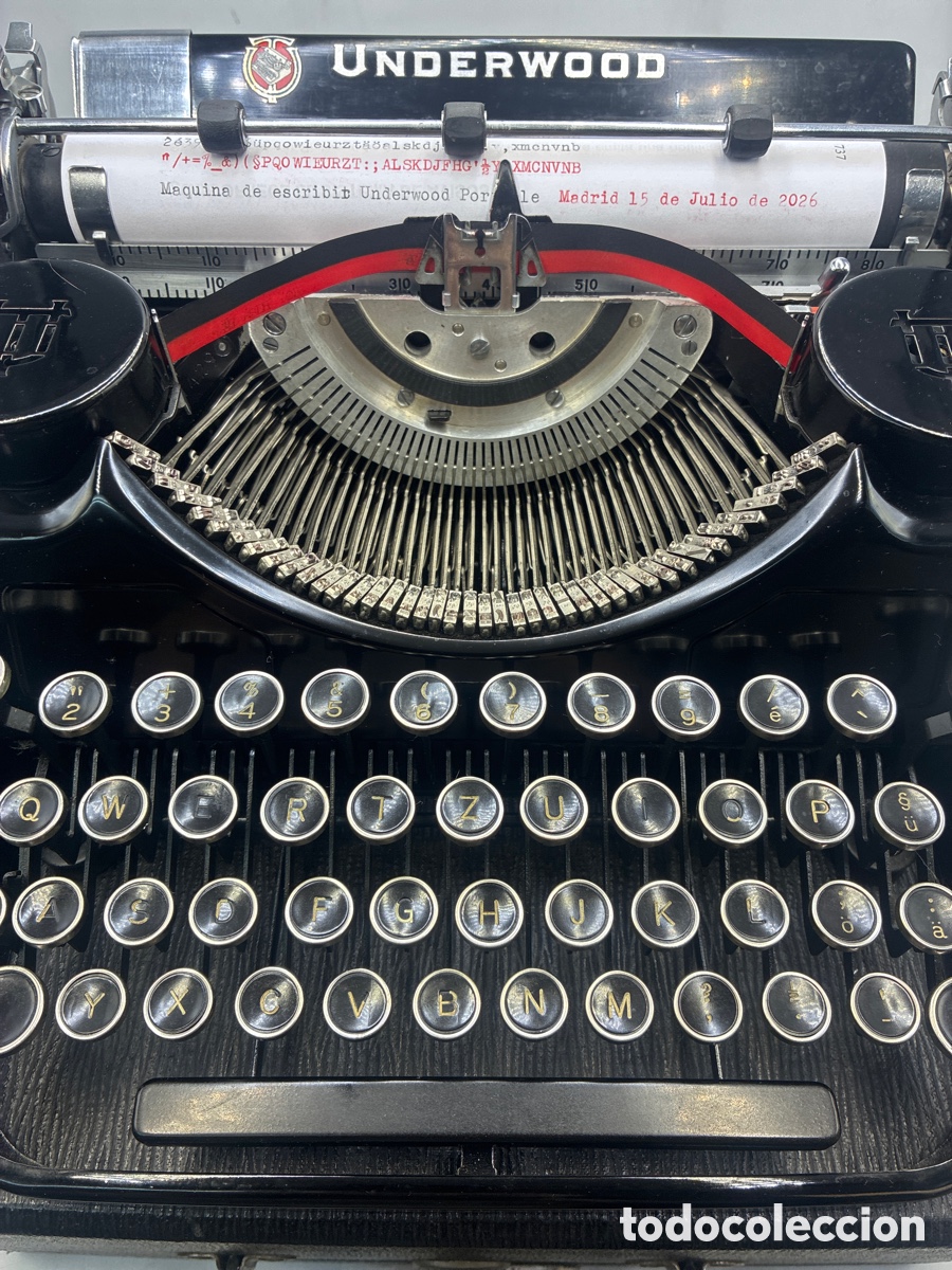 Antig&uuml;edades: M&aacute;quina de Escribir Underwood Portable .